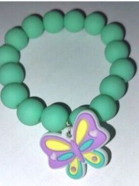 Heart and Angel Wings Dangle Cubic Zirconia Charm